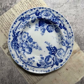 Creil et Montereau(クレイユモントロー) muguet 深皿 B フランス アンティークプレート ブロカント フレンチ食器 陶器 フレンチカントリー シャビーシック antique おしゃれ インスタ映え