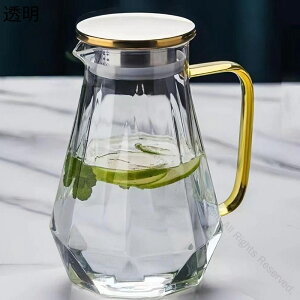 麦茶ポット 冷蔵庫ポット ガラスピッチャー 耐熱ガラス 1.5L 大容量 冷水筒 直火対応 2wayフィルター付き ドリンクボトル クリア 広口設計 洗いやすい オシャレ アイスティー 花茶 家庭用 ウォ