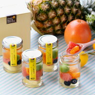 【送料無料】父の日 お中元 ギフト スイーツ 誕生日 プリン ゼリー 4個セットゴロっと果物たっぷりゼリー…