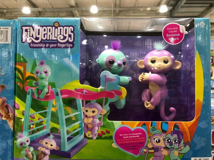 楽天市場 Fingerlings 手のりモンキー モンキー ナマケモノ セット 手乗り Monky Sloth 日本語取扱説明書付き おもちゃ ハグミン お誕生日 クリスマスプレゼント Bonos