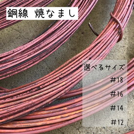 盆栽 銅線 なまし銅線 焼きなまし 1kg 12・14・16・18番線 盆栽道具 針金 ハリガネ 盆栽用針金 盆栽の仕立て 枝の形づくり 樹形作り 成形 固定 加工 園芸用品