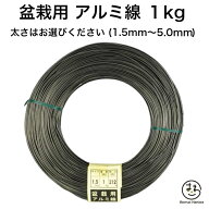盆栽用 アルミ線 黒 1kg 1.5mm 1.8mm 2.0mm 2.3mm 2.5mm 3.0mm 3.5mm 4.0mm 4.5mm 5.0mm 盆栽道具 アルミ…