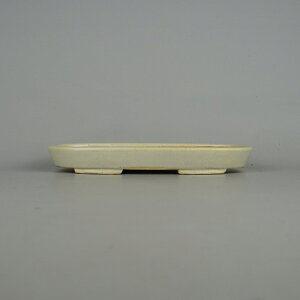 盆栽鉢 常滑 柴勝 小型 長辺 約20cm 楕円鉢 釉薬 現品 新品 送料無料