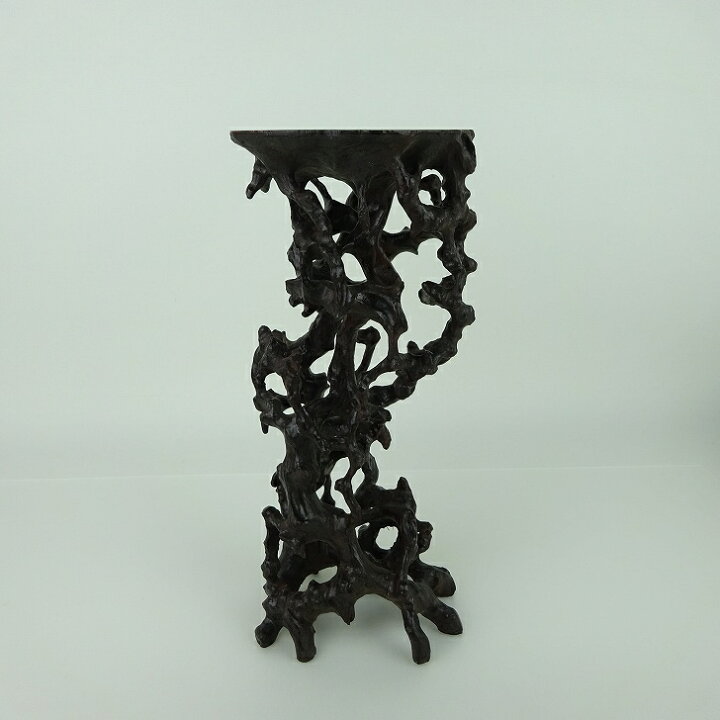 楽天市場】【中古】花台 根卓 高さ 約 22.5cm 飾台 置き物台 花飾 木製 