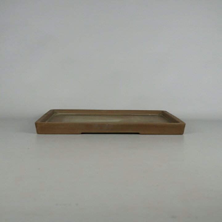 楽天市場】【中古】 水盤 常滑 山秋 中型 長辺 約30.3cm 長方 鉢 水石 