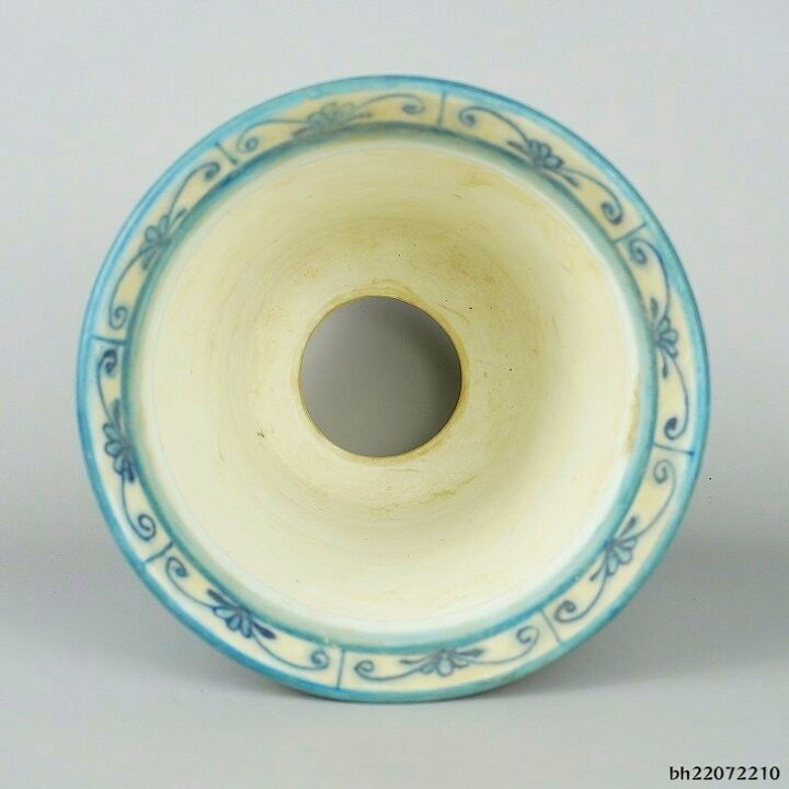 楽天市場】【中古】盆栽鉢 初代 石田 祥石 長辺 約14cm 丸鉢 色絵 唐子 