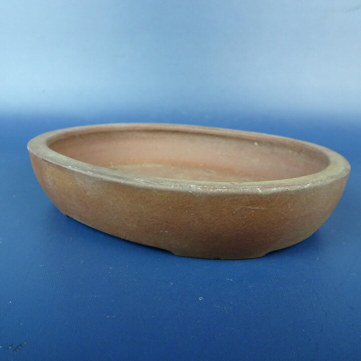 楽天市場】【中古】盆栽鉢 常滑 山秋造 小型 長辺 約 11.8cm 楕円鉢 泥 
