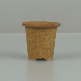 【中古】 盆栽鉢 青風 豆鉢 長辺 約 3.8cm 丸鉢 外縁 泥物 ミニ鉢 観賞用 現品 中古鉢
