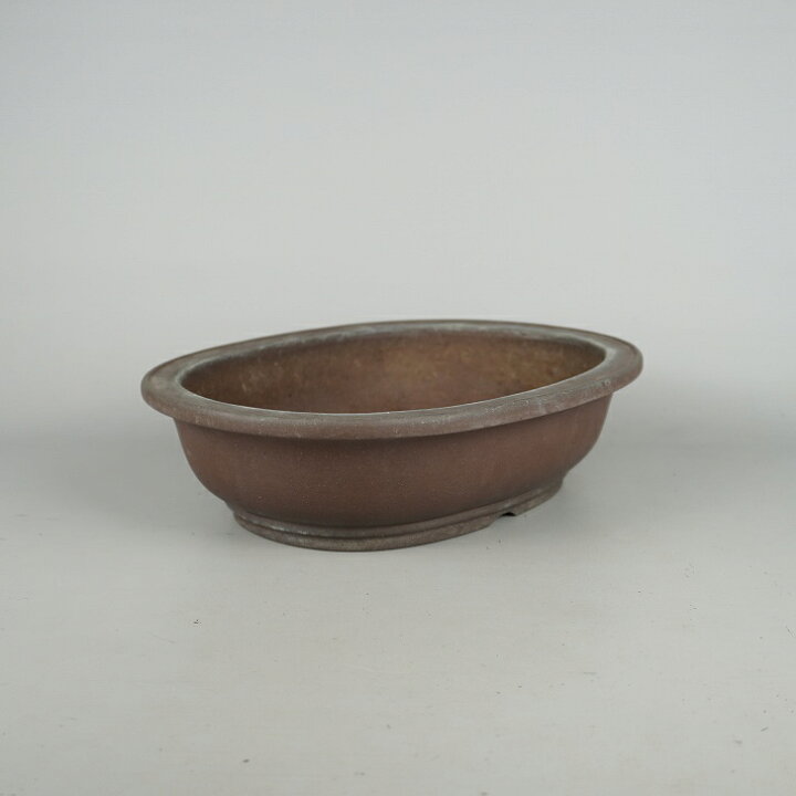 楽天市場】【中古】盆栽鉢 常滑 山秋造 松泉焼 中型 長辺 約29cm 楕円 