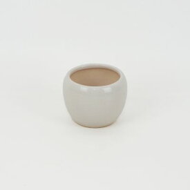 盆栽鉢 萬古焼 万古焼 白 2号 1501-WY 幅6.2cm×高さ5cm 陶器鉢 なめなか モダン ミニ盆栽 ミニミニ 盆栽 和モダン 和鉢 盆栽妙
