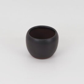盆栽鉢 山野草鉢 万古焼 幅 約 6.2cm 高さ 約 5cm 黒系 焦げ茶 2号 1501-CS 陶器鉢 植木鉢 ミニ盆栽鉢 ミニ 鉢 山野草 苔盆栽 和鉢 小鉢 盆栽小鉢 モダン 和モダン ミニ鉢 萬古焼 ミニサイズ 小さい鉢 丸鉢
