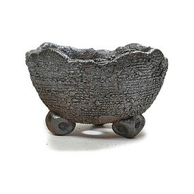 盆栽鉢 山野草鉢 信楽焼 幅 約 16cm 高さ 10.5cm 5号 〜 5.5号 手造り鉢 丸鉢 中深鉢 陶器鉢 足付き 深い濃い色 盆栽用 ミニ盆栽用 小品盆栽用 寄せ植え 植木鉢 盆栽用 手造り 創作鉢和鉢 盆栽 鉢 かっこいい
