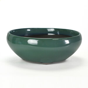 盆栽鉢 植木鉢 瀬戸焼 オリベ7.5号鉄鉢 幅23.7cm奥行き23.7cm高さ8.5cm 山野草鉢 観葉植物 多肉植物 円形 丸