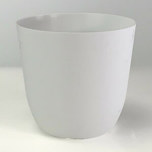 プラ鉢 3号 スタンダード丸鉢リーフ模様 ホワイト 3.5TKM 幅9.2cm×高さ8.5cm ミニ盆栽 ミニ観葉 多肉植物 塊根植物 苔盆栽 プラスチック鉢 プラスチックポット