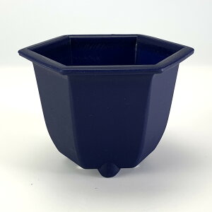 プラ鉢 3号 八角鉢 青 3RK 幅9cm×高さ7cm ミニ盆栽 ミニ観葉 多肉植物 塊根植物 苔盆栽 プラスチック鉢 プラスチックポット