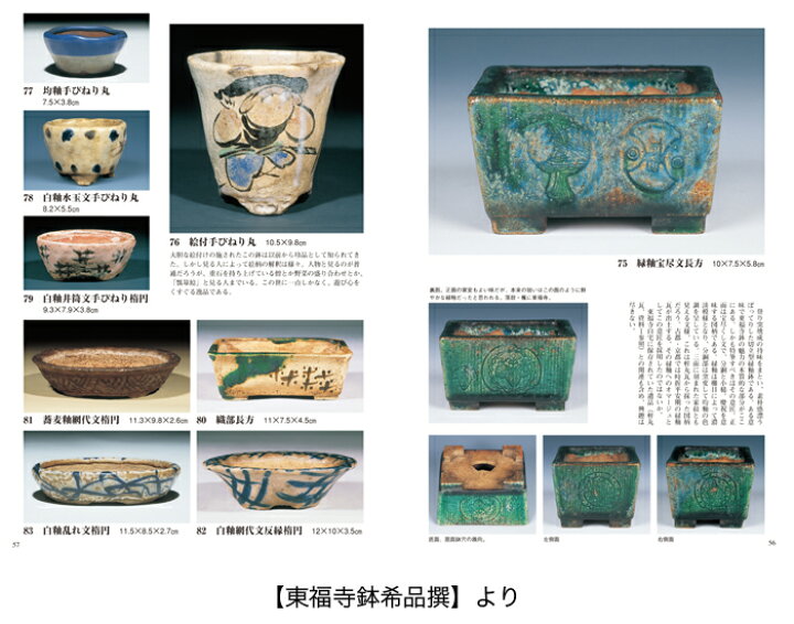 楽天市場】書籍 本 盆栽専門誌「平安東福寺」盆栽名鉢シリーズ 盆栽鉢 