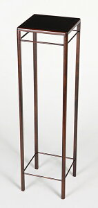 盆栽飾り卓 盆栽飾り台 「正方高卓(大)」 盆栽卓 盆栽台 花台 正方卓 懸崖卓 4号 W12cm H45cm 小品 ミニ盆栽に最適 【送料無料】