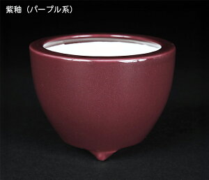 盆栽鉢 静和富造3号椀型深丸鉢 色鉢 磁器 8cm 小品盆栽 ミニ盆栽 山野草に最適