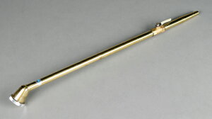 盆栽道具 盆栽手入れ道具 「真鍮製ノズル コック付き(大)」 盆栽の水やり 灌水に 孔が細かく水流が繊細 手元で開閉 水調整可能 【送料無料】