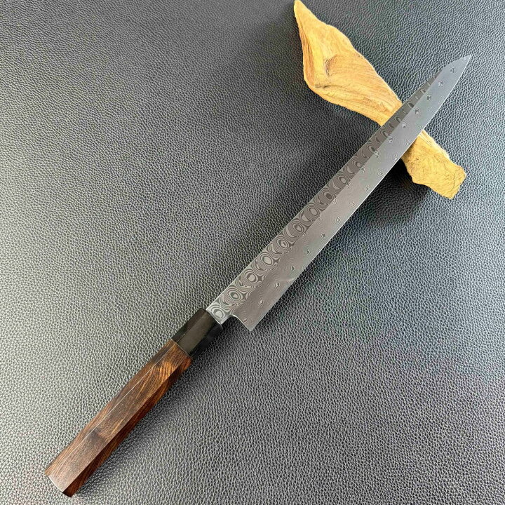 楽天市場】ダマスカス鋼 柳刃包丁 尺一（刃渡り330mm） 尺（刃渡り 