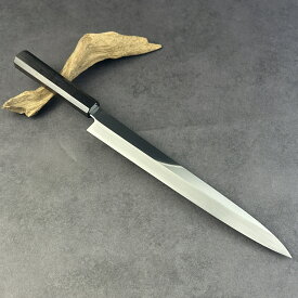 世界一薄い柳刃包丁 尺（刃渡り300mm）通常鏡面仕上げ 刃付け済・すぐ使える 料理包丁 刺身包丁 和包丁 八角柄