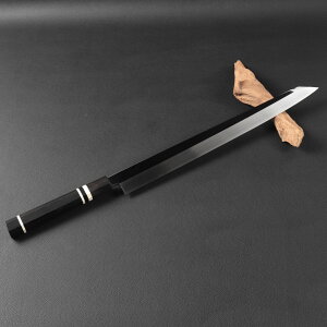 切付柳刃包丁 尺二(刃渡り360mm)尺三(刃渡り390mm)通常鏡面仕上げ 本刃付け 刺身包丁 和包丁 料理包丁 八角柄