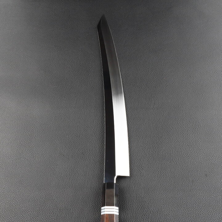 楽天市場】鬼反り切付包丁 刺身包丁 尺二（刃渡り360mm）通常鏡面  