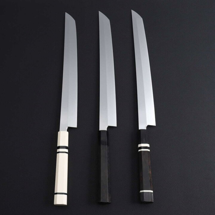 楽天市場】先丸柳刃包丁 9寸(刃渡り270mm）尺（刃渡り300mm）尺一 