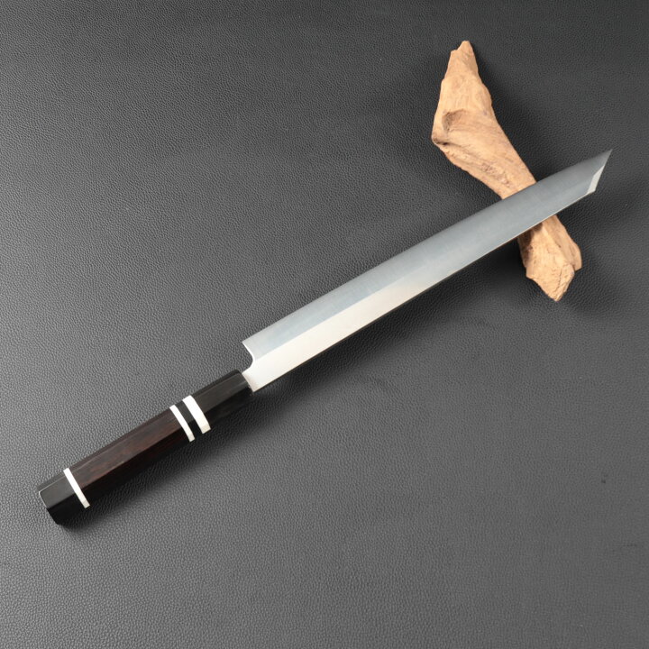 楽天市場】左利き用 切付柳刃包丁 9寸（刃渡り270mm）尺（刃渡り300mm 