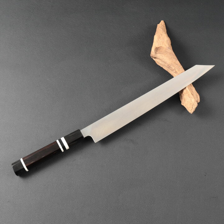 楽天市場】左利き用 切付柳刃包丁 9寸（刃渡り270mm）尺（刃渡り300mm 