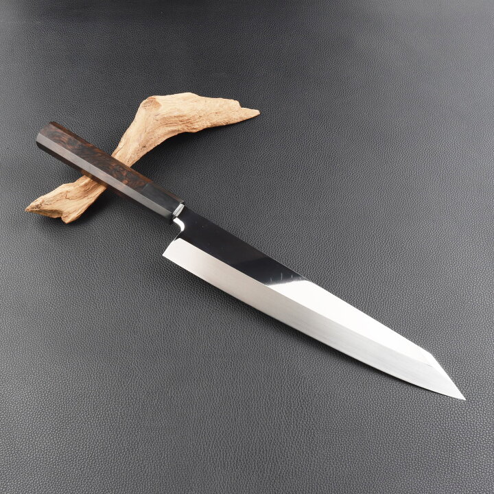 楽天市場】勘所型牛刀 9寸（刃渡り270mm）尺（刃渡り300mm）通常鏡面  