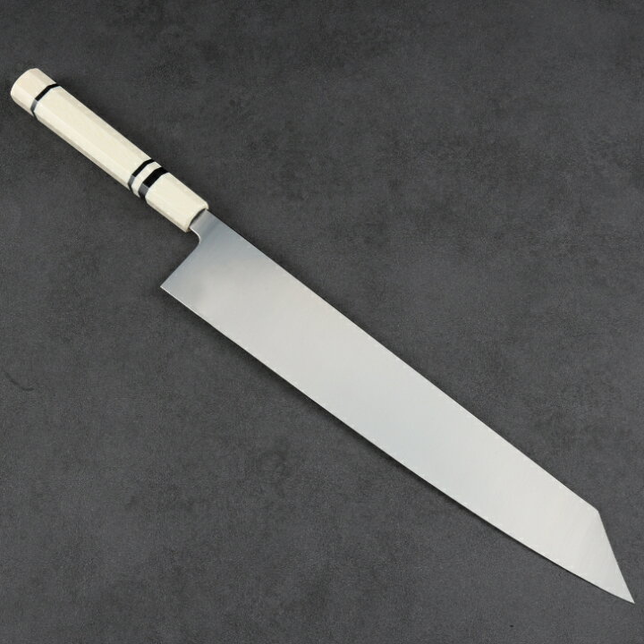 楽天市場】切付牛刀 両刃包丁 尺（刃渡り300mm）尺一（刃渡り330）普通  