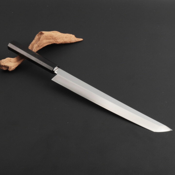 楽天市場】先丸柳刃包丁 9寸（刃渡り270mm）通常鏡面仕上げ 本刃付け  