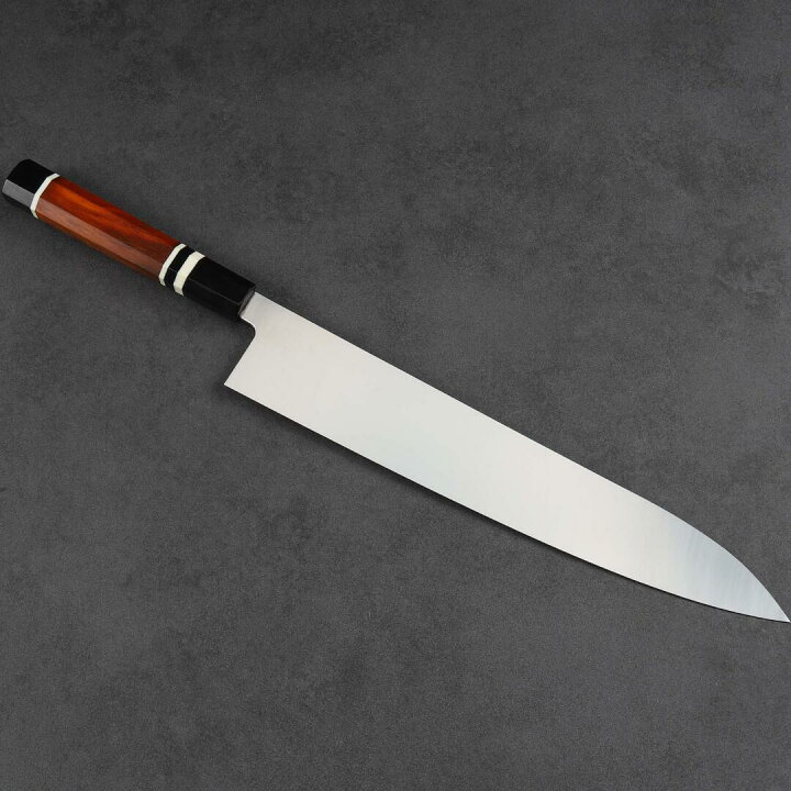 楽天市場】大型牛刀 両刃包丁 尺（刃渡り300mm）尺一（刃渡り330mm  