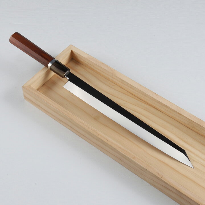 楽天市場】切付柳刃包丁 尺（刃渡り300mm）ウルトラ鏡面仕上げ 刺身  