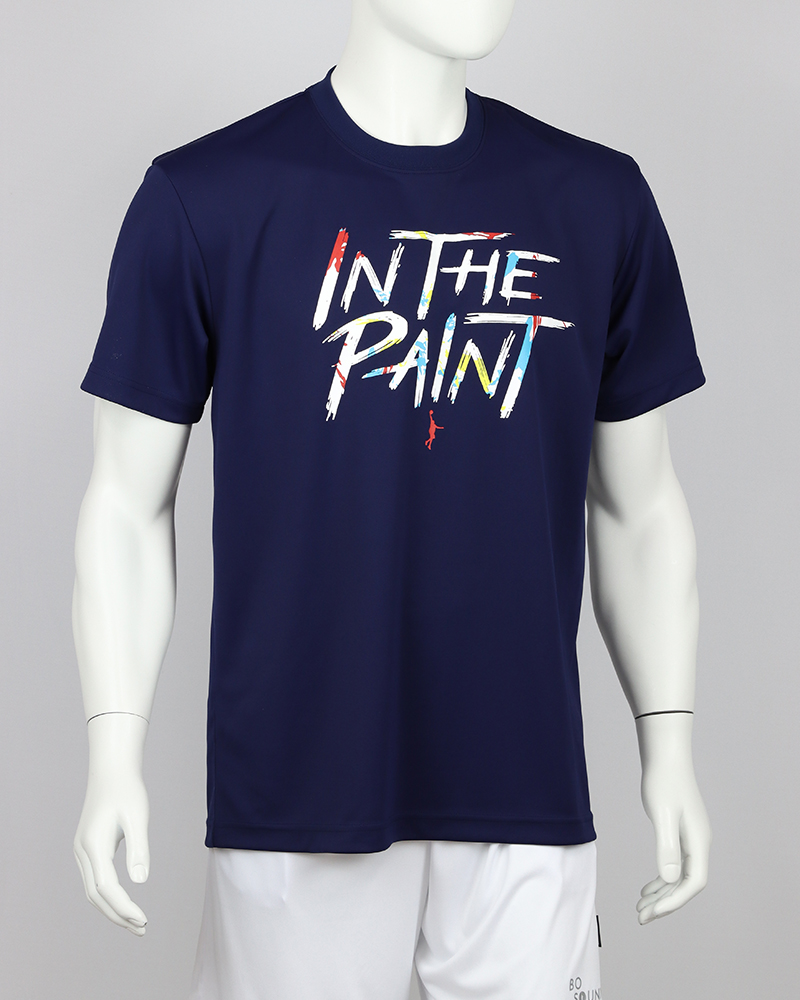 2021SS バスケ Tシャツ インザペイント 最大85%OFFクーポン IN THE PAINT 半袖Tシャツ プラクティス バスケットボール シャツ ネイビー 買い取り バスケットボールウェア ITP21315-NVY