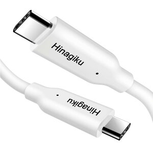 Hinagiku USB-C to USB-C P[uAUSB 3.2 Gen 2A]x (10Gbps)A}[dAPower DeliveryAeMarker`bvA5AdA_炩TPEfށA24-AWGA4K@ɑΉ(3840x2160)A݊ (Apple/Samsung/Google/Sony/As