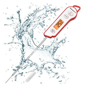 クッキング温度計防水ThermoPro 温度計料理用 防水 調理用温度計 デジタル キッチン防水温度計 油 お肉 ミルク 天ぷら コーヒー 揚げ物 珈琲 お茶 菓子 バーベキューなどの温度管理 サーモメー