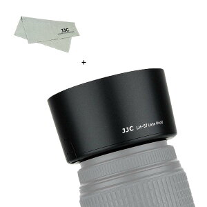 JJC HB-57 �t�� �����Y�t�[�h Nikon AF-S DX Nikkor 55-300mm F4.5-5.6G ED VR �����Y �p HB-57 �݊� �U58mm�ی�t�B���^�[ �� �����Y�L���b�v �C���X�g�[���\