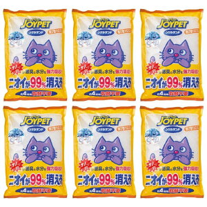 JOYPET(ジョイペット) 猫砂 シリカサンドクラッシュ 4.6L×6個 (まとめ買い)