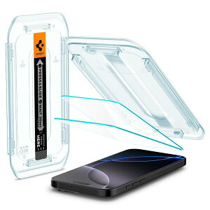 Spigen iPhone 16 Pro KXtB 9HdxKX \tLbgt iPhone16ProΉ یtB imR[eBO Uh~ 2 EZ Fit