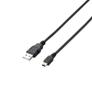 �G���R�� RoHS�w�ߏ���&���z���p�b�P�[�W �G�RUSB�P�[�u�� USB2.0 A-miniB�^�C�v 5m �u���b�N U2C-JM50BK