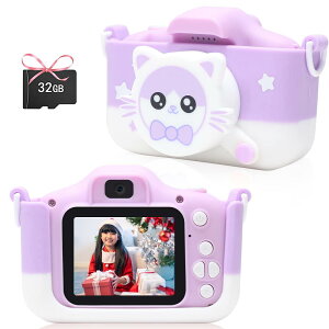 Pinguma LbYJ gCJ qpJ ̎q fW^J J 2.0C`IPS  1080P HD 8{Y[ ^C}[Be 32GB[J[ht 5-10  ̎q av[gy