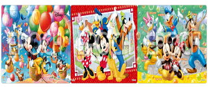 エポック社(EPOCH) 【アポロのステップパノラマパズル】 ディズニー ミッキーマウスとたのしいなかま 10/15/20ピース 24-203 3つのパズルでステップアップ こども向け台紙つきパズル 4歳以上 お