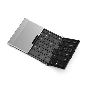 iClever キーボード Bluetooth 折りたたみ式 ワイヤレス ブルートゥース キーボード マルチペアリング 4台デバイス同時接続 無線 & 有線 デュアルモード接続 USB接続 軽量 薄型 バックライト機能なし iOS/Android/Windows/iPhone/iPad 対応 IC-BK20SE