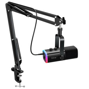 FIFINE XLR/USB Q[~O}CNZbg Xg[~O |bhLXgp _Ci~bN}CN PC}CN u[A[X^ht RGB@\t ~[g{^ wbhtHWbN {[J 