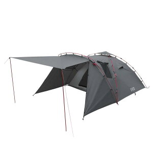 DOD(ディーオーディー) ライダーズタンデムテント 2-3人用 広い 前室 ツーリング フェス ワンタッチテント グランドシート標準付属 T3-485 ブラック