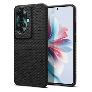 Spigen OPPO Reno11 A ケース TPU ソフトケース 耐衝撃 米軍MIL規格取得 カメラ保護 傷防止 衝撃吸収 Qi充電 ワイヤレス充電 リキッド・エアー ACS08439(マット・ブラック)