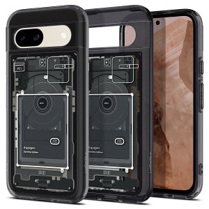 Spigen Google Pixel 8a �P�[�X �N���A ���C�����X�[�d�Ή� �o���p�[2�d�\�� �X�g���b�v�z�[���t�� �ČRMIL�K�i�擾 �ϏՌ� ���菝�h�~ ���΂ݖ��� �E���g���E�n�C�u���b�h ACS07261 (�[���E����)
