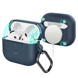 ESR AirPods 4 P[X (HaloLock) AirPods 4 P[X (2024) (USB-C) Ή MagSafe Ή JritSh~Jo[ CloundV[Y lCr[u[